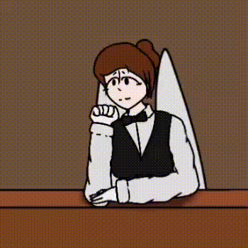 Sophie in Her Bartender Outfit